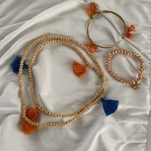 Orange jewelry bundle